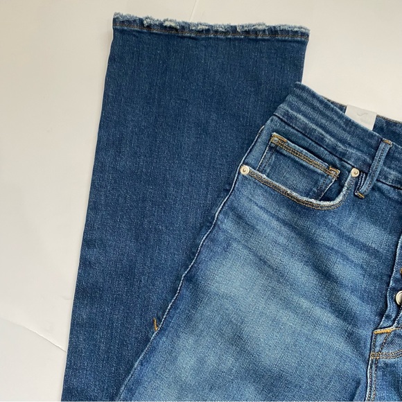 Good American good classic bootcut jeans NWT indigo331 button fly jeans - Picture 9 of 13